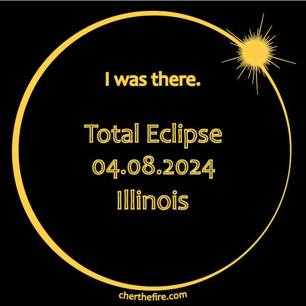 ILLINOIS I Was There 2024 Total Eclipse Brag Swag Center Circle short sleeve t-shirt unisex