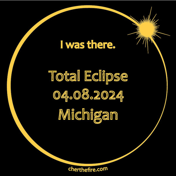 MICHIGAN I Was There 2024 Total Eclipse Brag Swag Center Circle short sleeve t-shirt unisex