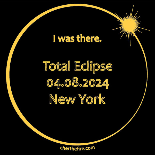NEW YORK I Was There 2024 Total Eclipse Brag Swag Center Circle short sleeve t-shirt unisex