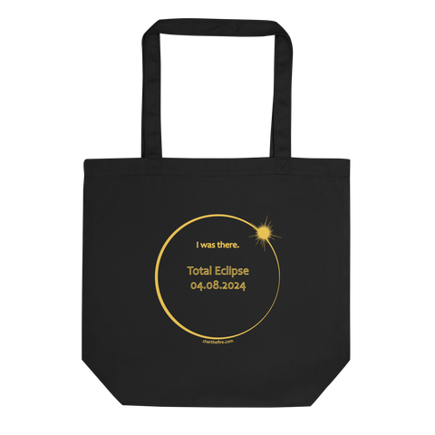 I was There 2024 Total Eclipse Brag Swag Center Circle Eco Tote Bag