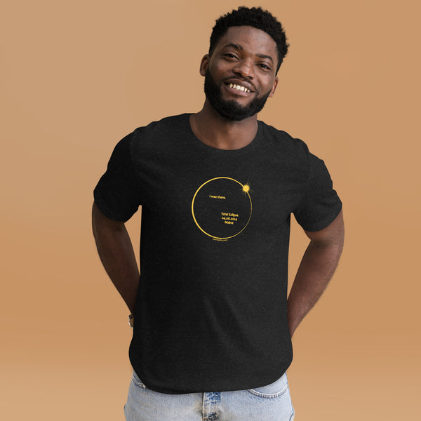 MAINE I was there Total Eclipse 2024 asymmetrical short sleeve t-shirt unisex