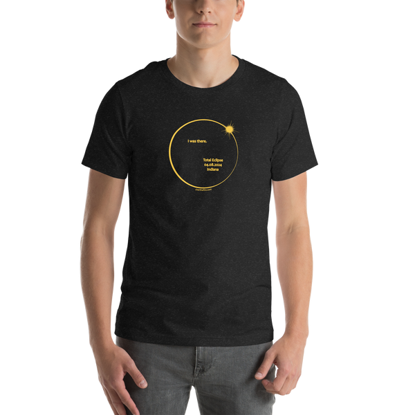 INDIANA I was there Total Eclipse 2024 asymmetrical short sleeve t-shirt unisex
