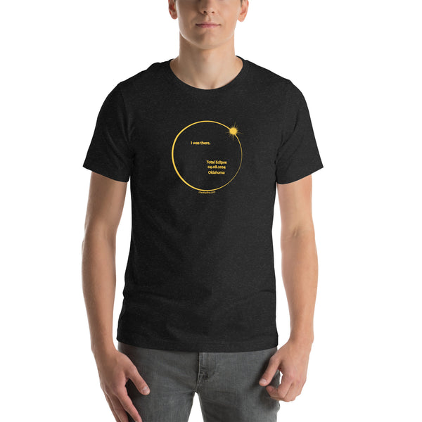 OKLAHOMA I was there Total Eclipse 2024 asymmetrical short sleeve t-shirt unisex