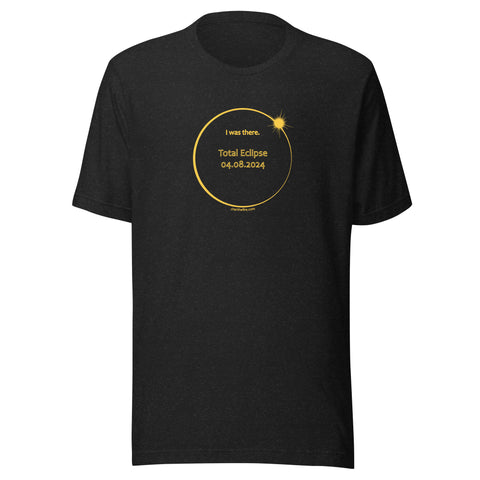 ALL STATES I Was There 2024 Total Eclipse Brag Swag Center Circle short sleeve t-shirt unisex