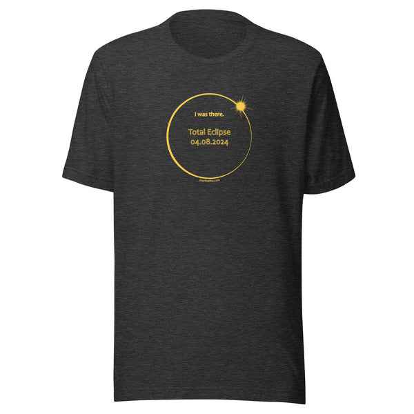 ALL STATES I Was There 2024 Total Eclipse Brag Swag Center Circle short sleeve t-shirt unisex
