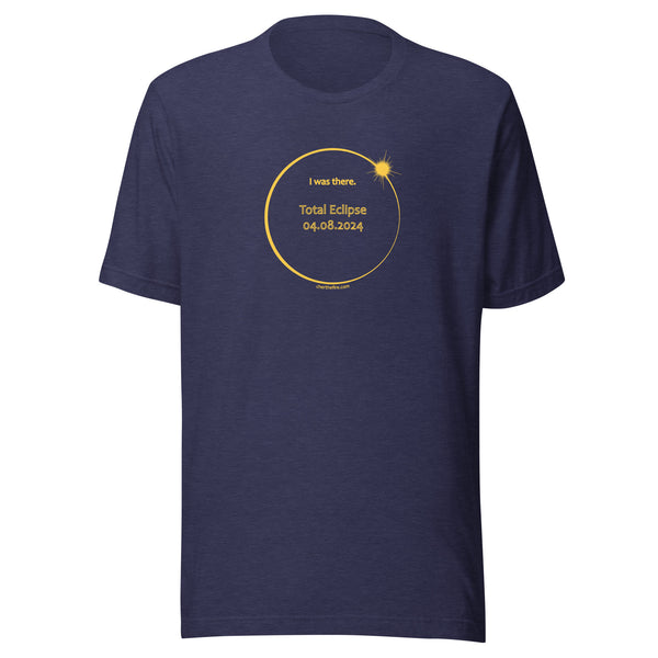 ALL STATES I Was There 2024 Total Eclipse Brag Swag Center Circle short sleeve t-shirt unisex