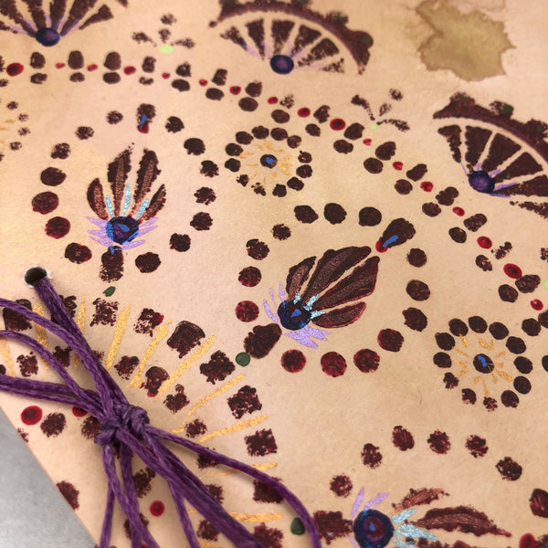 Handcrafted Journal - Guardian Avocado dyed paper