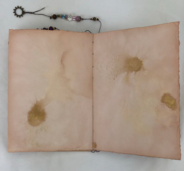 Handcrafted Journal - Guardian Avocado dyed paper