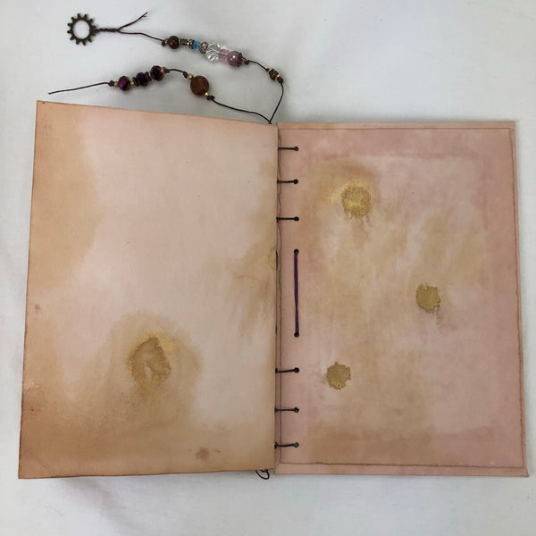 Handcrafted Journal - Guardian Avocado dyed paper