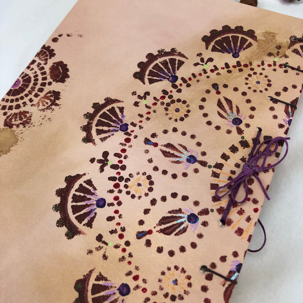 Handcrafted Journal - Guardian Avocado dyed paper