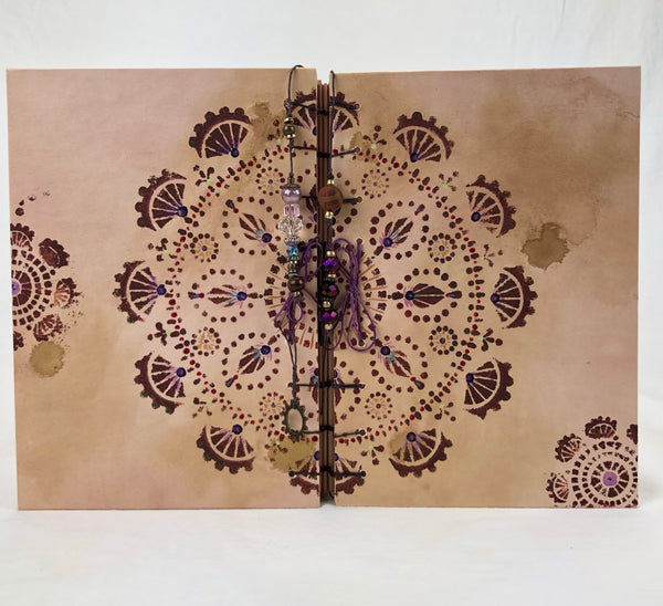 Handcrafted Journal - Guardian Avocado dyed paper