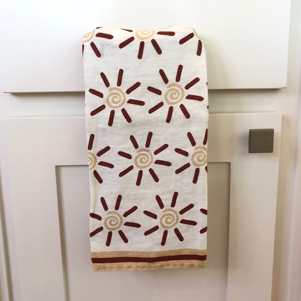 Sun Flare Tea Towel and Dinner Napkin