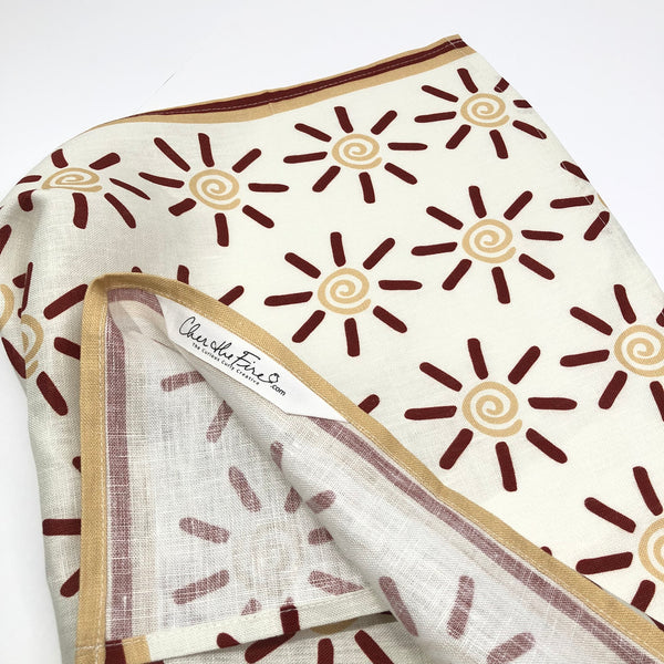 Sun Flare Tea Towel and Dinner Napkin