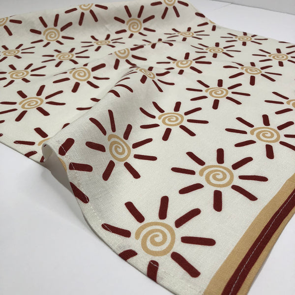 Sun Flare Tea Towel and Dinner Napkin