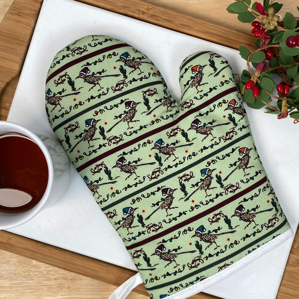 HOLIDAY Desert Elf Southwest Design Oven Mitt 100%Cotton