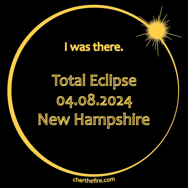 NEW HAMPSHIRE I Was There 2024 Total Eclipse Brag Swag Center Circle short sleeve t-shirt unisex