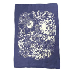 The Invitation Floral Bird Tea Towel and Dinner Napkin