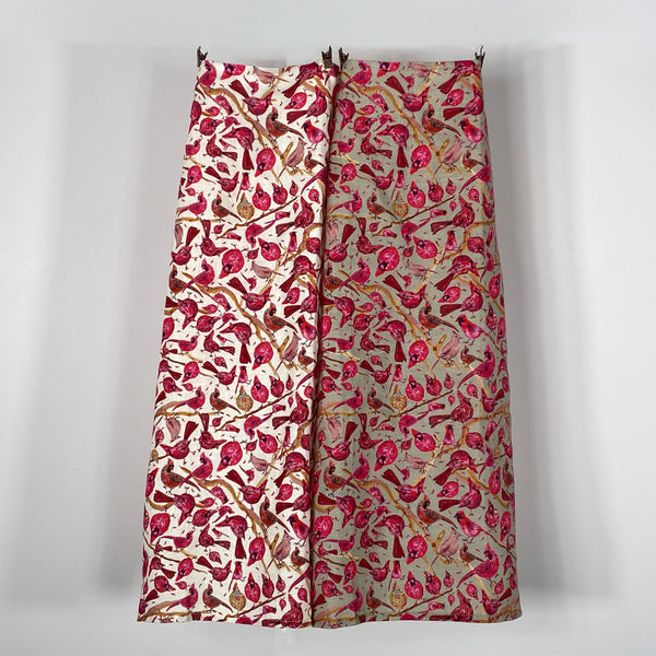 Jade Cardinal watercolor Tea Towel and Dinner Napkin