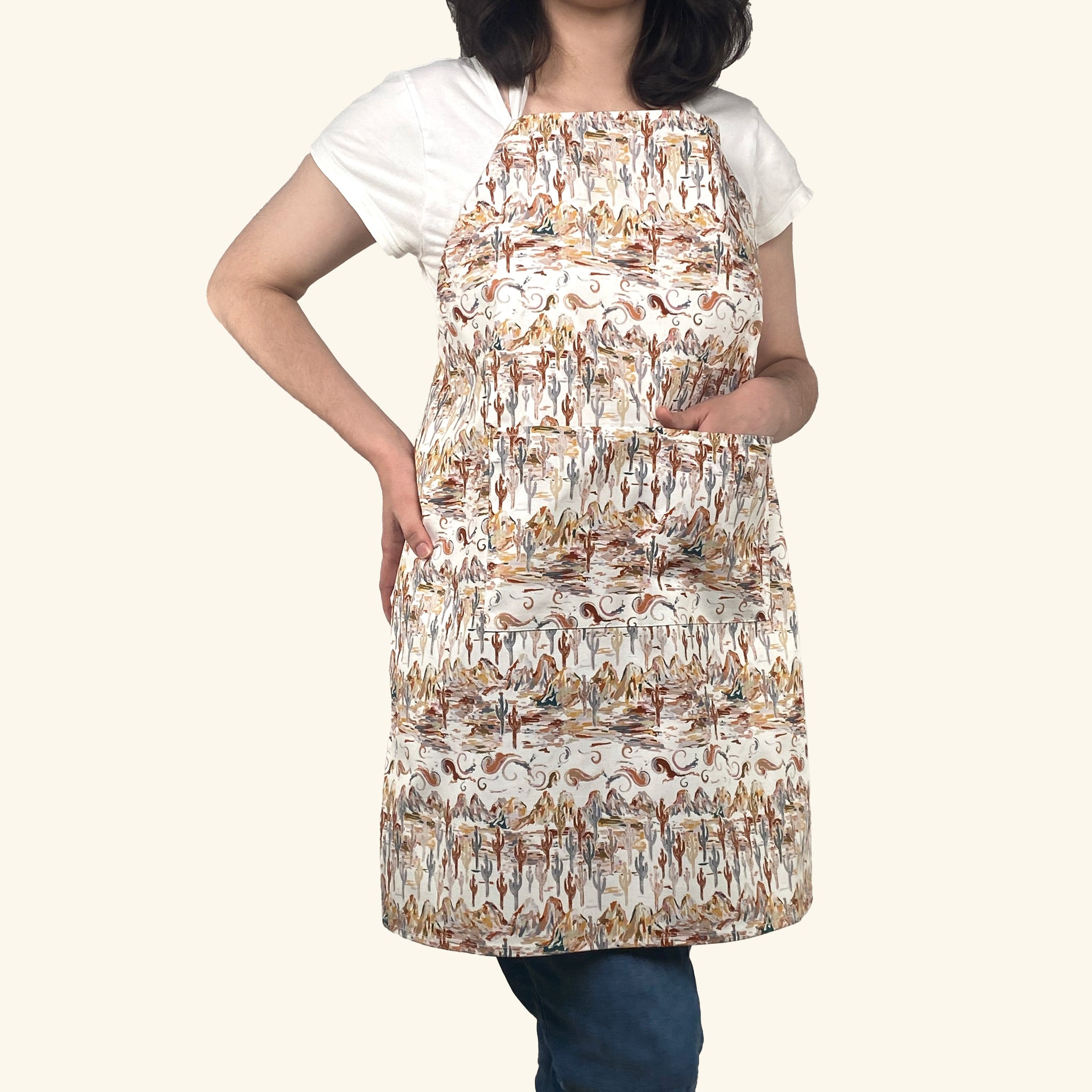 Apron Painted Desert Agate 100% cotton adjustable