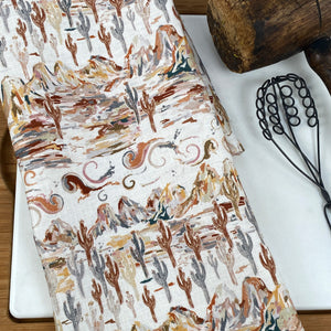 Painted Desert - agate watercolor Tea Towel and Dinner Napkin
