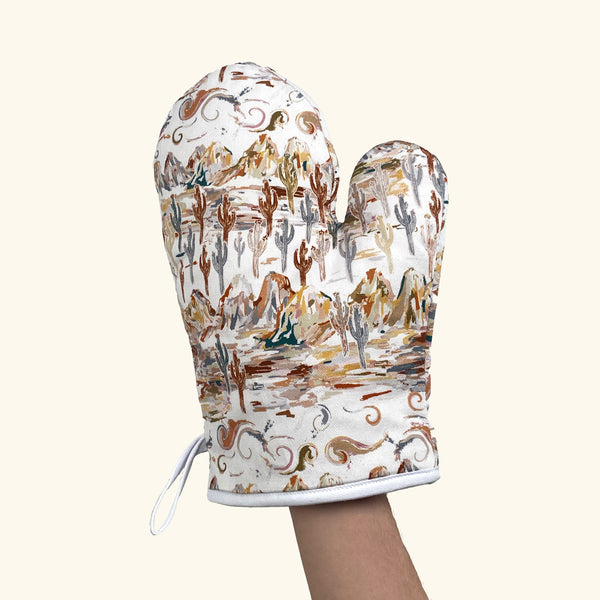 Painted Desert agate watercolor Oven Mitt 100%Cotton