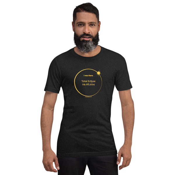 ALL STATES I Was There 2024 Total Eclipse Brag Swag Center Circle short sleeve t-shirt unisex