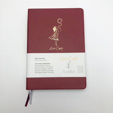 Wisdom Keeper Journal, Gold Foil, Live Curly