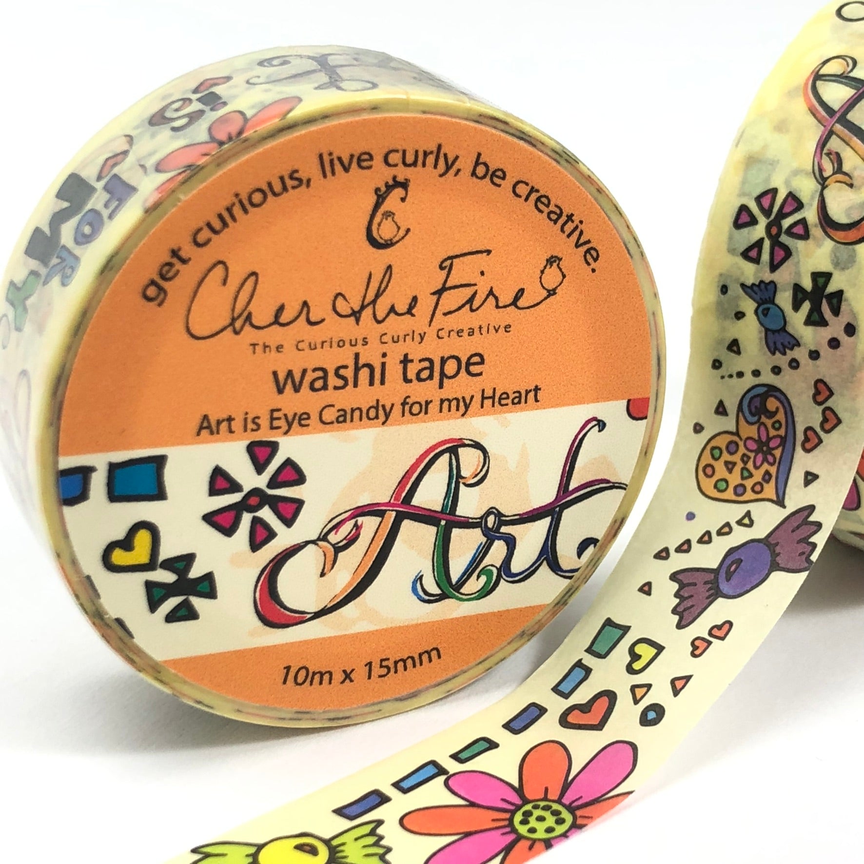 Washi Tape - Art is Eye Candy for my Heart, 15mm