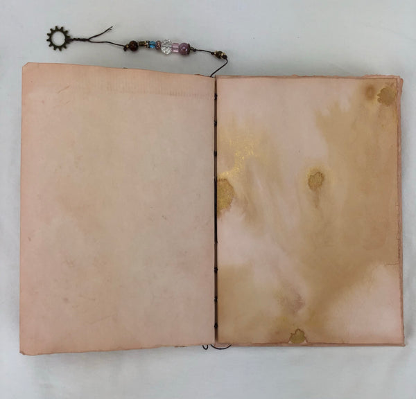 Handcrafted Journal - Guardian Avocado dyed paper