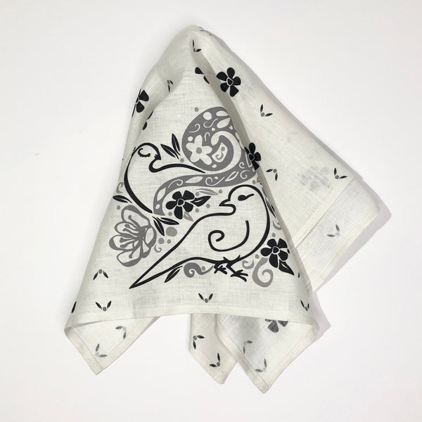 Sweet Doves Tea Towel and Dinner Napkin