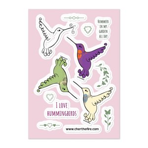 Hummingbird Collection Sticker sheet