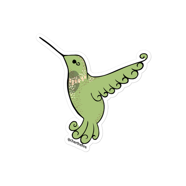 Hummingbird lemongrass individual stickers