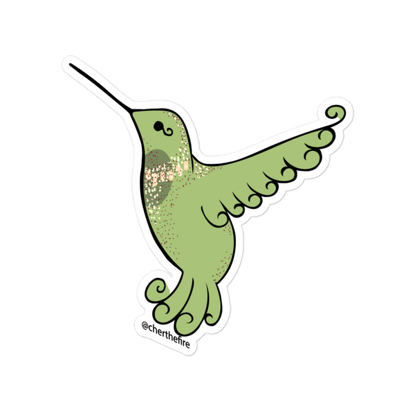 Hummingbird lemongrass individual stickers