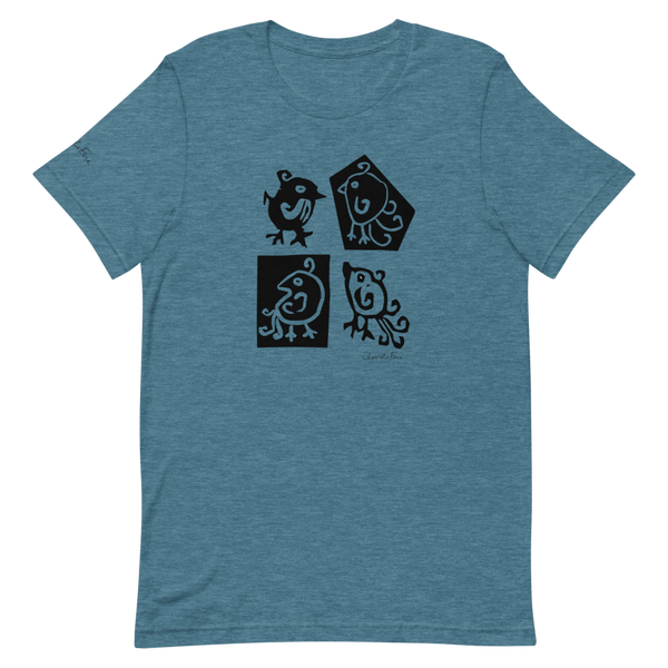 Bird Block Quartet Short-Sleeve Unisex T-Shirt