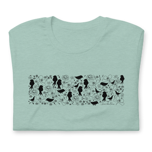 Song Birds in Silhouette Short-Sleeve Unisex T-Shirt